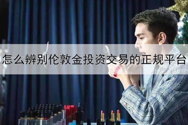 怎么辨别伦敦金投资交易的正规平台和黑平台?