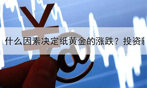 什么因素决定纸黄金的涨跌？投资新手了解下